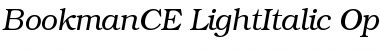 ITC Bookman CE Light Italic