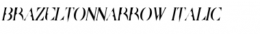 BrazeltonNarrow Italic Font