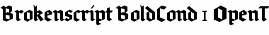 Download Brokenscript-BoldCond Font
