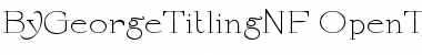 Download By George Titling NF Font