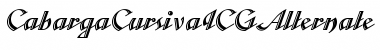 Cabarga CursivaICGAlternate Font