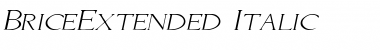 BriceExtended Italic Font