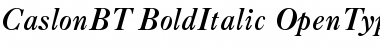 Caslon Bold Font