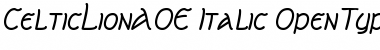 CelticLionAOE Italic Font
