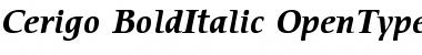 ITC Cerigo Bold Italic Font