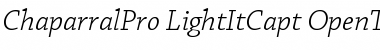 Chaparral Pro Light Italic Caption