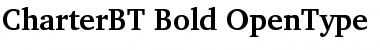 Bitstream Charter Bold Font