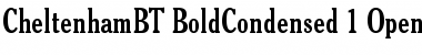 Cheltenham Bold Condensed