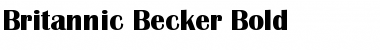 Download Britannic Becker Bold Font