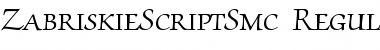 Download ZabriskieScriptSmc Font