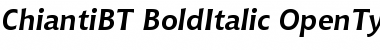 Bitstream Chianti Bold Italic