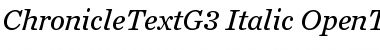 Chronicle Text G3 Font