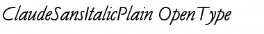 Download Claude Sans Italic Font