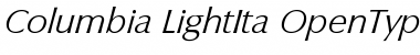 Download Columbia-LightIta Font