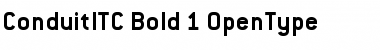 Conduit ITC Font