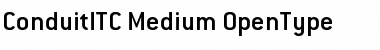 Conduit ITC Medium Font
