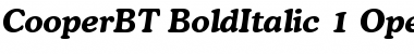 Bitstream Cooper Bold Italic