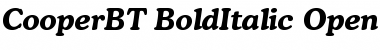 Bitstream Cooper Bold Italic