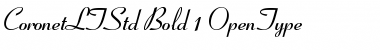 Coronet LT Std Font