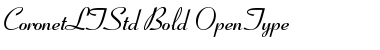 Coronet LT Std Font