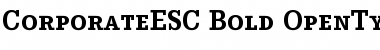 CorporateESC Font