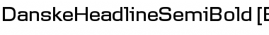 DanskeHeadlineSemiBold [BETA] Font