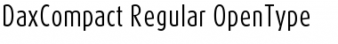 DaxCompact-Regular Regular Font