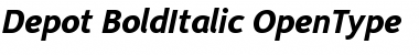 Depot Bold Italic