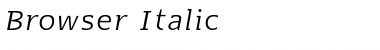 Browser Italic