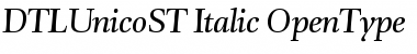 DTL Unico ST Italic