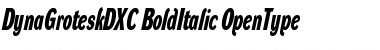 DynaGrotesk DXC Bold Italic