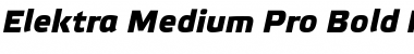 Elektra Medium Pro Bold Italic