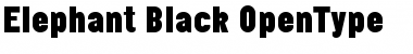 Elephant Black Font