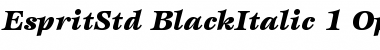 ITC Esprit Std Black Italic