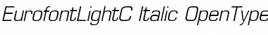 EurofontLightC Italic Font