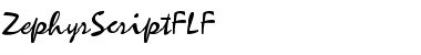 ZephyrScriptFLF Font