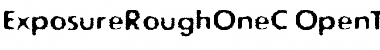 ExposureRoughOneC Regular Font