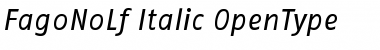 FagoNoLf Italic