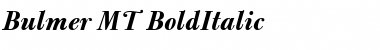 Bulmer MT Regular BoldItalic Font