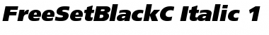 FreeSetBlackC Italic