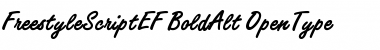 FreestyleScriptEF BoldAlt Font
