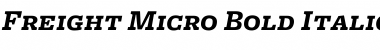 Freight Micro Bold Italic SC Font