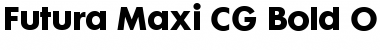 Download Futura Maxi CG Bold Font