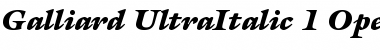 ITC Galliard Ultra Italic Font