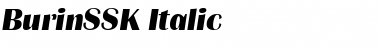 BurinSSK Italic Font