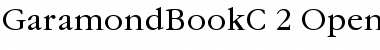 GaramondBookC Regular Font