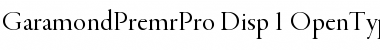 Garamond Premier Pro Display