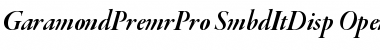 Garamond Premier Pro Semibold Italic Display