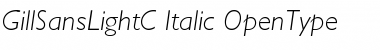 GillSansLightC Italic