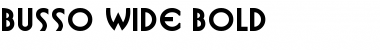 Busso Wide Font